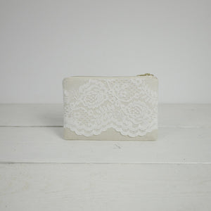 Bridal lace photo purse