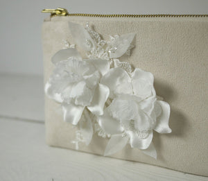 Bridal flower photo purse